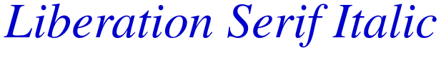 Liberation Serif Italic लिपि